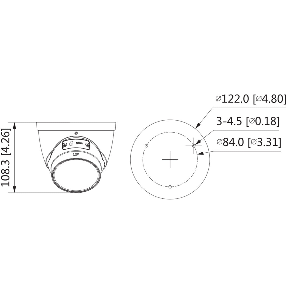 GOLIATH Starlight IP Dome Kamera | 4 MP | Motorzoom | WDR | 40m IR | IVS | App | PoE | PRO Serie