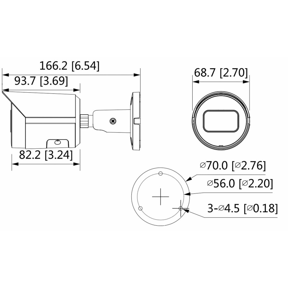 GOLIATH Starlight IP Kamera | 4 MP | 2.8mm | WDR | 30m IR | IVS | App | PoE | IP67 | SMART Serie